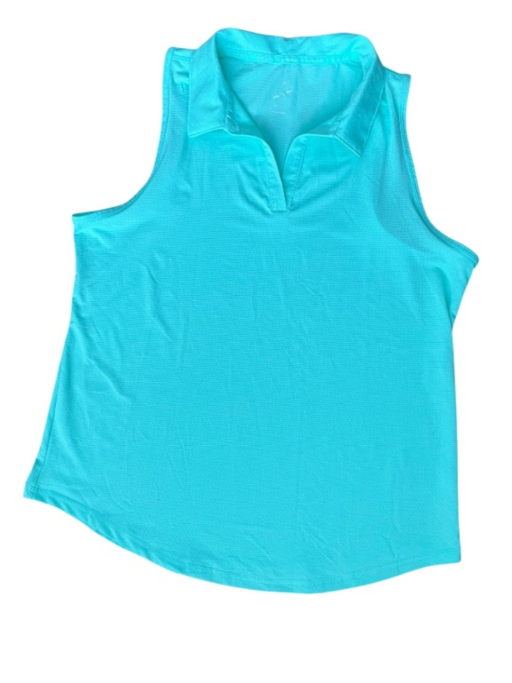 HEAD Sleeveless Polo Top Teal Size Medium